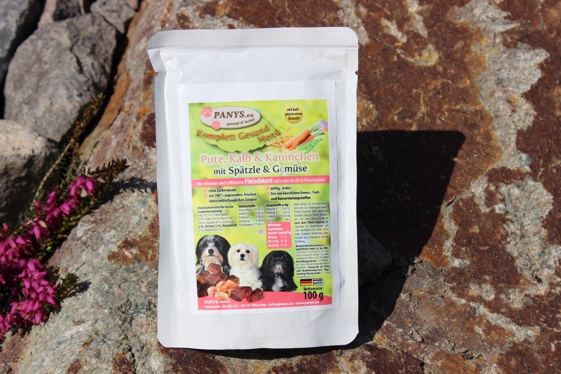 Menue...Pute, Kalb, Kaninchen, Spätzle